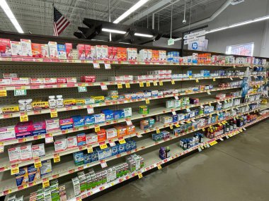 Hephzibah, Ga USA - 12. 02 21: KJ 's perakende market içi