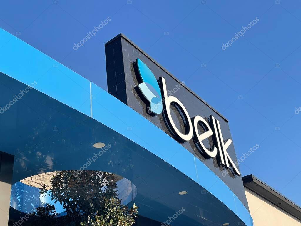 Evans, Ga USA - 12 03 21: Belk retail store exterior