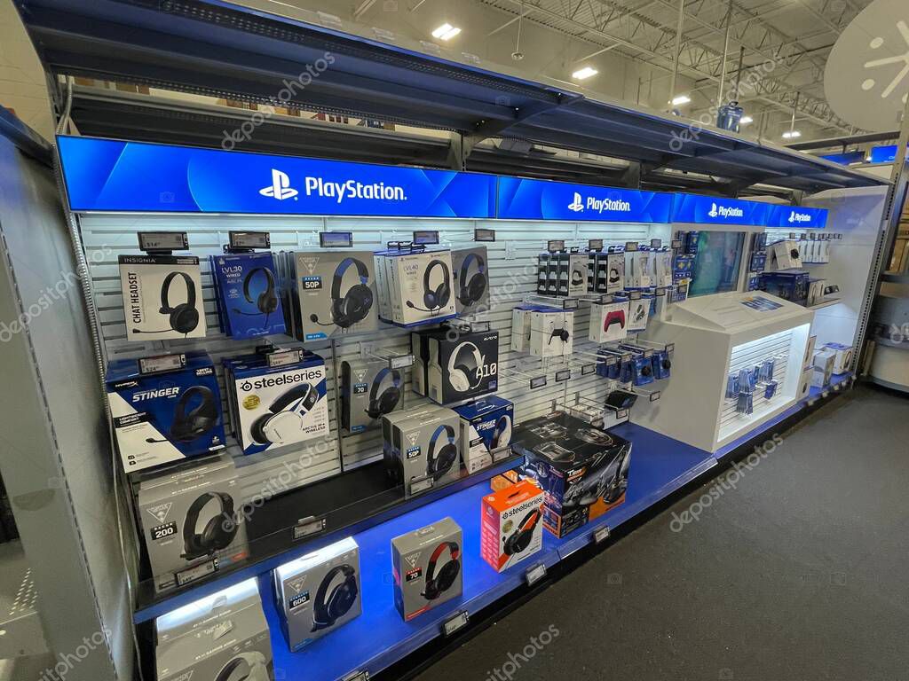Augusta, Ga USA - 12 05 21: Best Buy retail electronics store interior