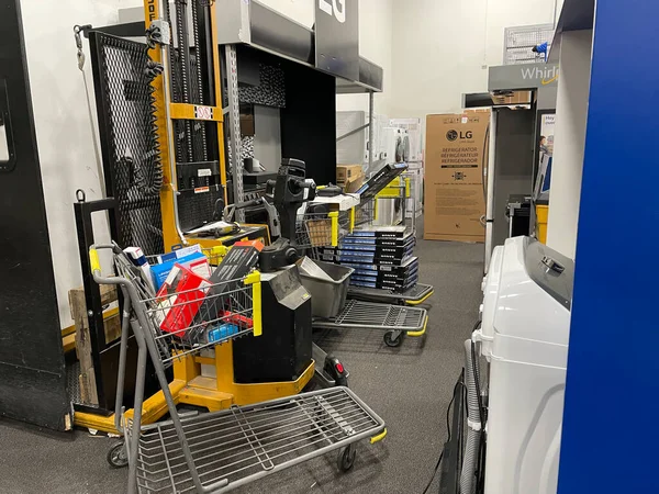 Augusta Usa Best Buy Retail Electronics Store Interior — Zdjęcie stockowe