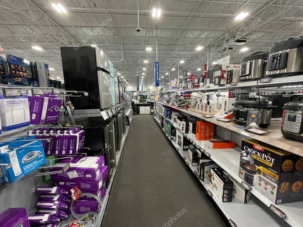 Augusta, Ga USA - 12 05 21: Best Buy retail electronics store interior