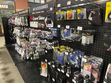 Augusta, Ga USA - 12 04 21: Dicks Sporting Goods retail store interior in the Augusta Mall