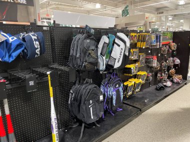 Augusta, Ga USA - 12 04 21: Dicks Sporting Goods retail store interior in the Augusta Mall