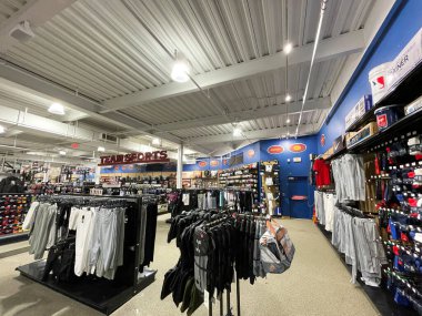 Augusta, Ga USA - 12 04 21: Dicks Sporting Goods retail store interior in the Augusta Mall
