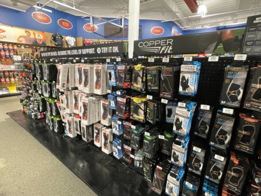 Augusta, Ga USA - 12 04 21: Dicks Sporting Goods retail store interior in the Augusta Mall