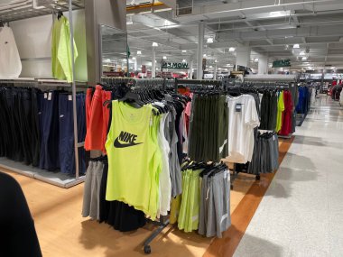 Augusta, Ga USA - 12 04 21: Dicks Sporting Goods retail store interior in the Augusta Mall