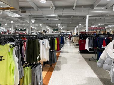 Augusta, Ga USA - 12 04 21: Dicks Sporting Goods retail store interior in the Augusta Mall