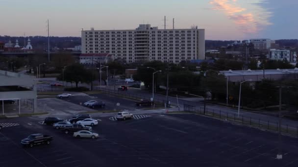 Augusta États Unis Belle Ligne Horizon Matin Centre Ville Augusta — Video