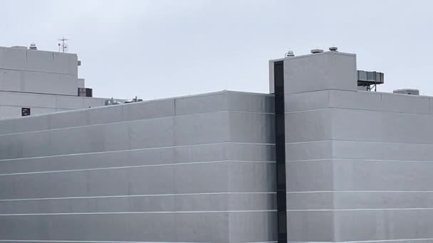 现代医院大楼顶楼设计A — 图库视频影像
