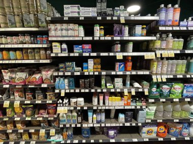 Augusta, Ga USA - 12: 19 21: Taze Pazar Perakende Marketi İç Tatil