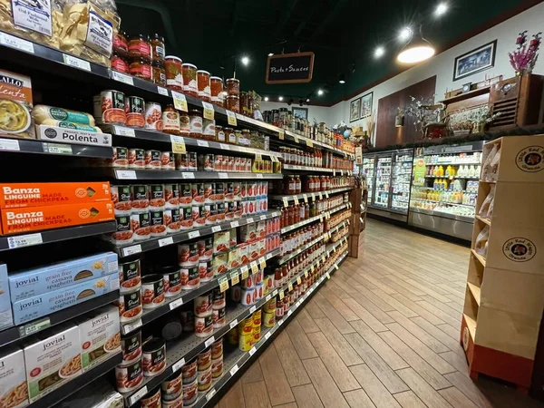 Augusta, Ga USA - 12: 19 21: Taze Pazar Perakende Marketi İç Tatil