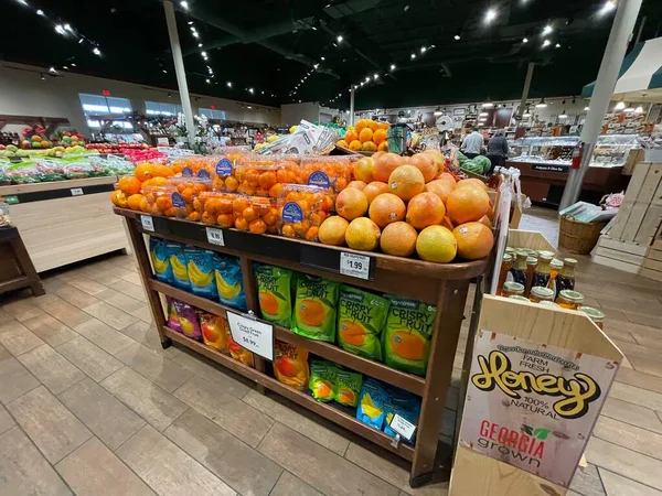 Augusta Usa Fresh Market Retail Store Interior Holiday — 스톡 사진