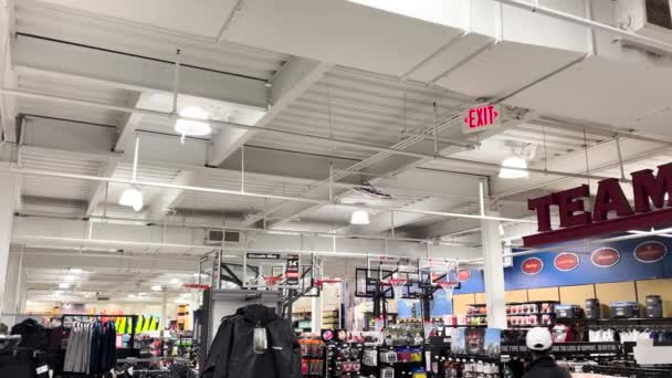 Augusta Usa Augusta Mall Interior Holidays Pan People Dicks Retail — Stok video