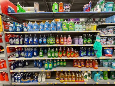 Martinez, Ga USA - 12. 23: Walmart perakende satış mağazası iç mekanı