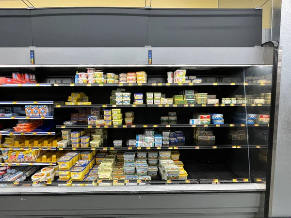 Martinez Usa Walmart Retail Grocery Store Interior — Stockfoto