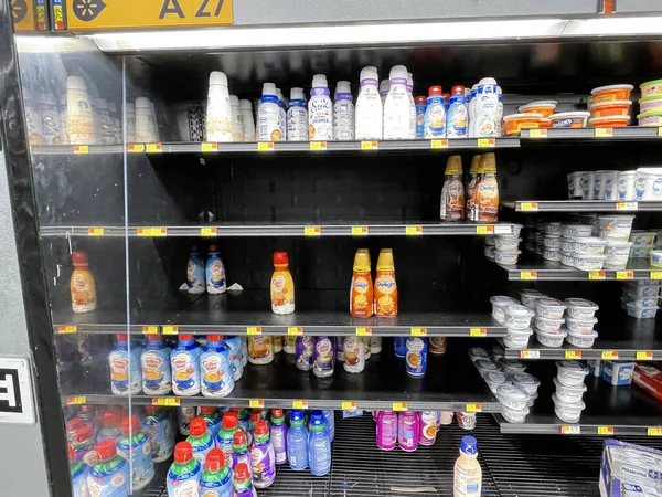 Martinez Usa Walmart Tienda Comestibles Por Menor Interior —  Fotos de Stock