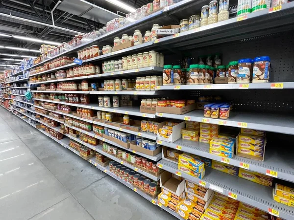 Martinez Usa Walmart Retail Grocery Store Interior — Stock Photo, Image