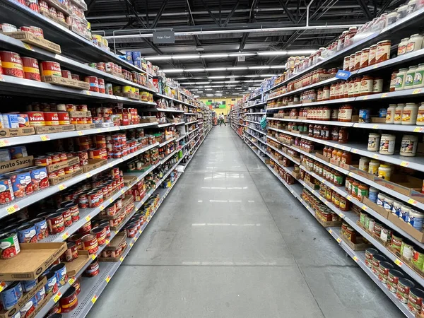 Martinez Usa Walmart Tienda Comestibles Por Menor Interior — Foto de Stock