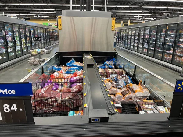 Martinez Usa Walmart Tienda Comestibles Por Menor Interior — Foto de Stock
