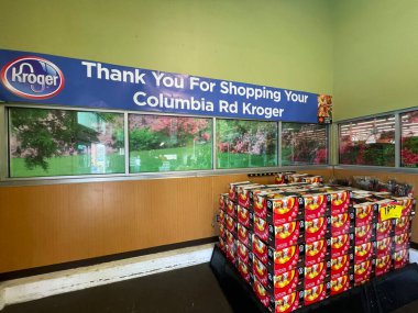 Martinez, Ga USA - 12: 23 Kroger perakende mağazası Kolombiya Yolu 'nda Noel arifesi