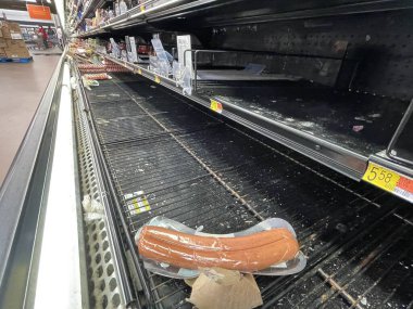 Augusta, Ga USA - 12. 24: Walmart perakende mağazası Noel arifesi