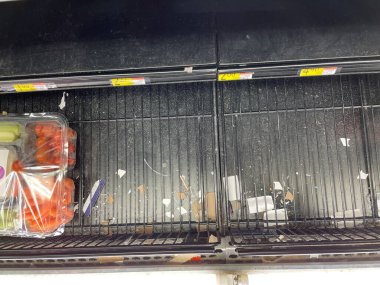 Augusta, Ga USA - 12. 24: Walmart perakende mağazası Noel arifesi