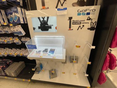 Augusta, Ga USA - 12. 24: Walmart perakende mağazası Noel arifesi