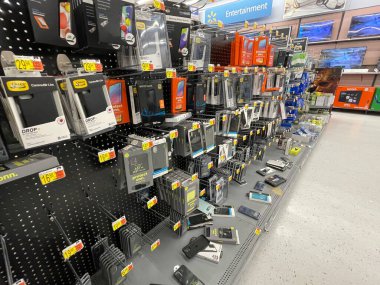 Augusta, Ga USA - 12. 24: Walmart perakende mağazası Noel arifesi