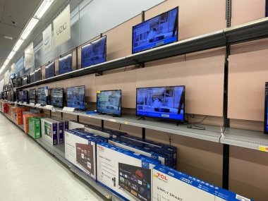 Augusta, Ga USA - 12. 24: Walmart perakende mağazası Noel arifesi