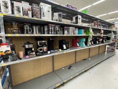 Augusta, Ga USA - 12. 24: Walmart perakende mağazası Noel arifesi