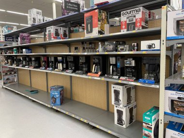 Augusta, Ga USA - 12. 24: Walmart perakende mağazası Noel arifesi