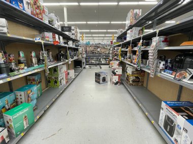 Augusta, Ga USA - 12. 24: Walmart perakende mağazası Noel arifesi