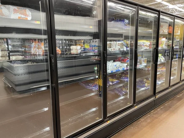 Augusta Usa Walmart Tienda Comestibles Por Menor Interior Nochebuena — Foto de Stock