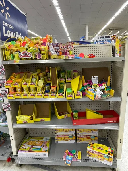 Augusta Eua Walmart Loja Varejo Interior Véspera Natal — Fotografia de Stock