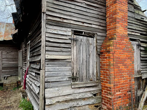 Old Historic Abandoned Building Country Rural Georgia — Fotografia de Stock