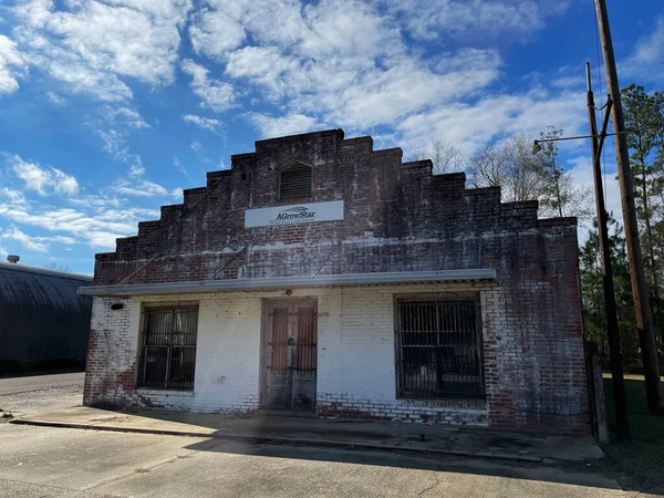 Condado Burke Usa Antiguo Edificio Espeluznante Abandonado Georgia Rural — Foto de Stock