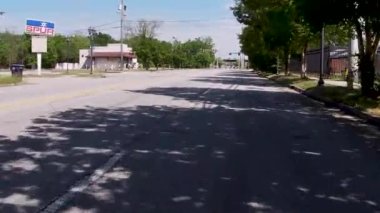 Augusta, Ga USA - 04 18: 21: POV FPV Laney Walker BLVD şehir merkezinden geçiyor