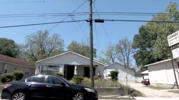 Augusta Usa Pov Fpv Driving Side Window Pan Old Historic — стокове відео