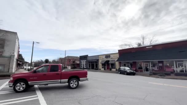 Gibson Usa Small Town Usa Vintage Old Historic Downtown Area — Stok video