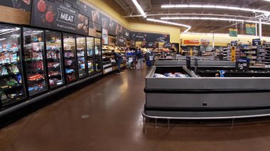 Augusta, Ga USA - 01 02 22: Walmart retail interior