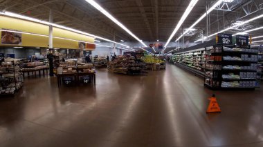 Augusta, Ga USA - 01 02 22: Walmart retail interior