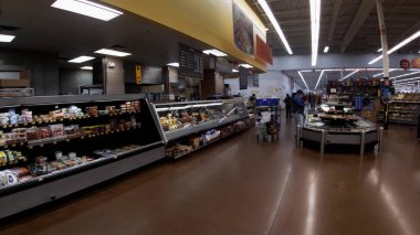 Augusta, Ga USA - 01 02 22: Walmart retail interior