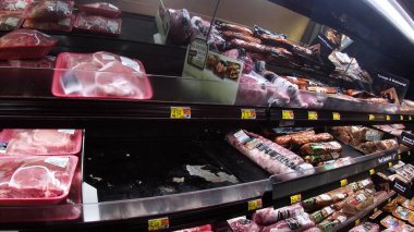 Augusta, Ga USA - 01 02 22: Walmart retail interior