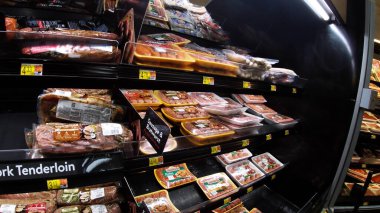 Augusta, Ga USA - 01 02 22: Walmart retail interior