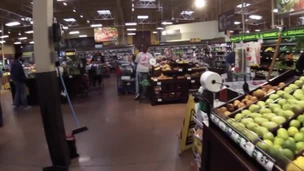 Grovetown Usa Georgia Snow Scare Kroger Retail Grocery Store Customers — Vídeo de stock