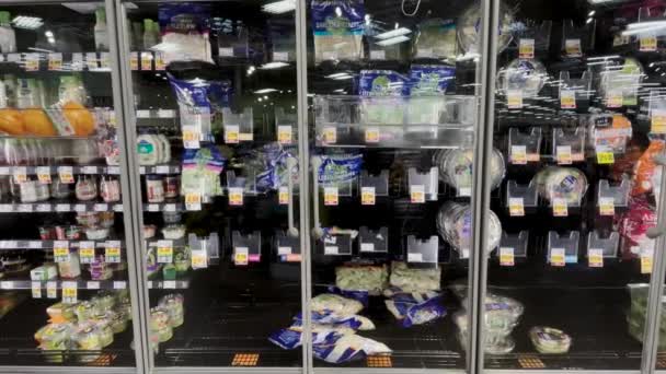 Grovetown Usa Georgia Snow Scare Kroger Retail Grocery Store Hard — Vídeos de Stock