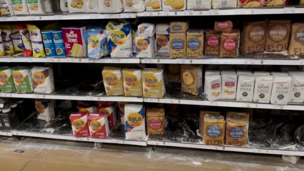 Grovetown Usa Georgia Snow Scared Kroger Retail Grocery Store Tilt — Stok Video