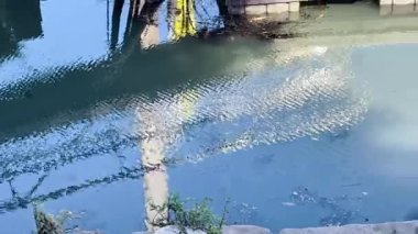 Augusta, Ga USA - 117 17: Augusta Riverwalk Pan Limanı Savannah nehri kıyısındaki bir marinada