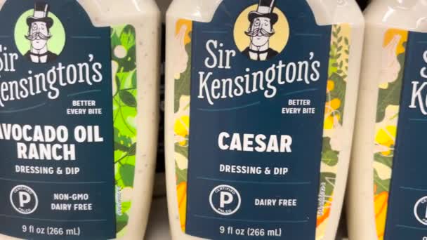 Augusta Usa Sir Kensingtons Dressings Worden Sommige Ketens Gestaakt — Stockvideo