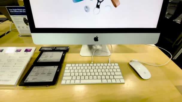 Augusta Usa Best Buy Interior Technique 2022 Tilt Apple Imac — стокове відео